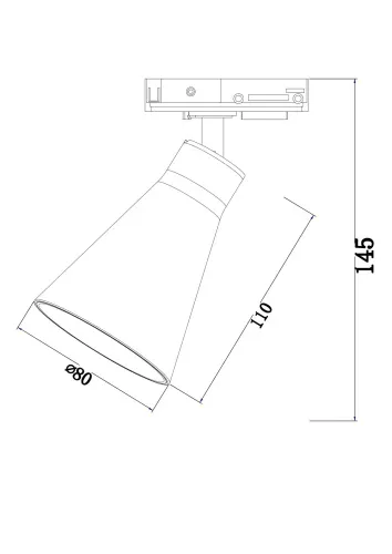 Трековый светильник Maytoni Technical Track lamps TR022-1-GU10-W  фото 5